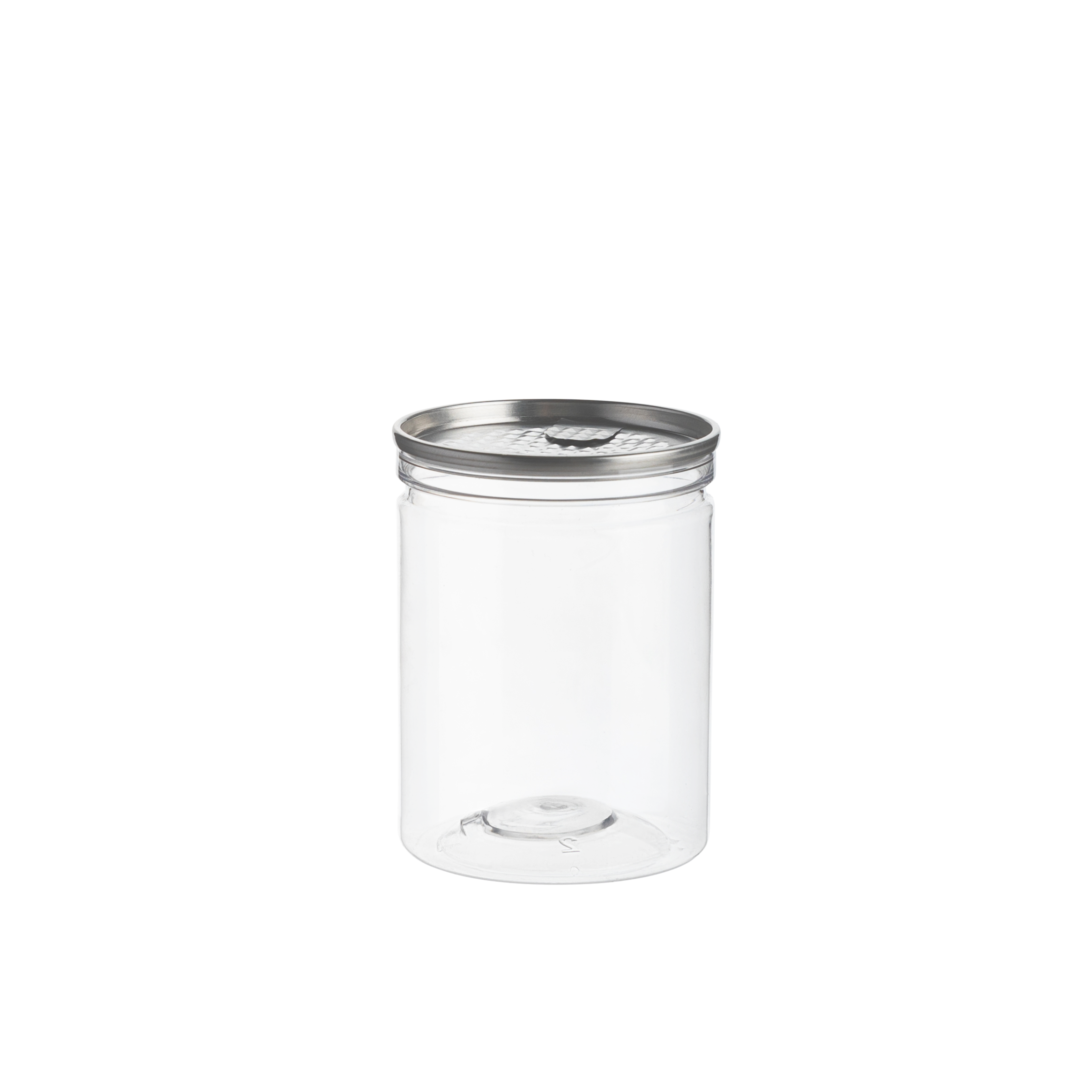 4 oz Round Clear Cans with Aluminum Peel-Off Seal and Snap-On Plastic Lid (200 Pack)